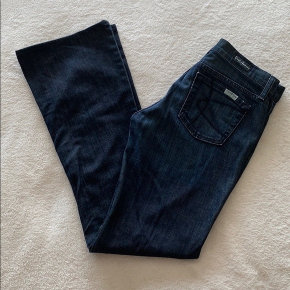 David Kahn Relaxed Dark Wash Jeans - Picture 2 of 8